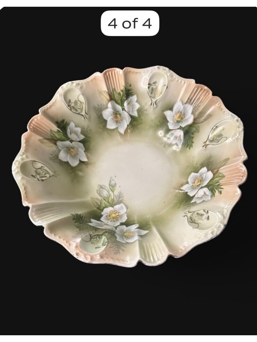 RS Prussia Floral Porcelain Bowl